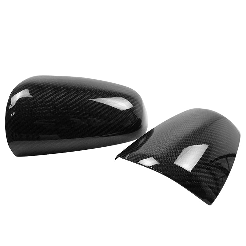 2005-2008 Audi A4 A6 Rear View Mirror Cover Carbon Fiber OEM Style 2PC