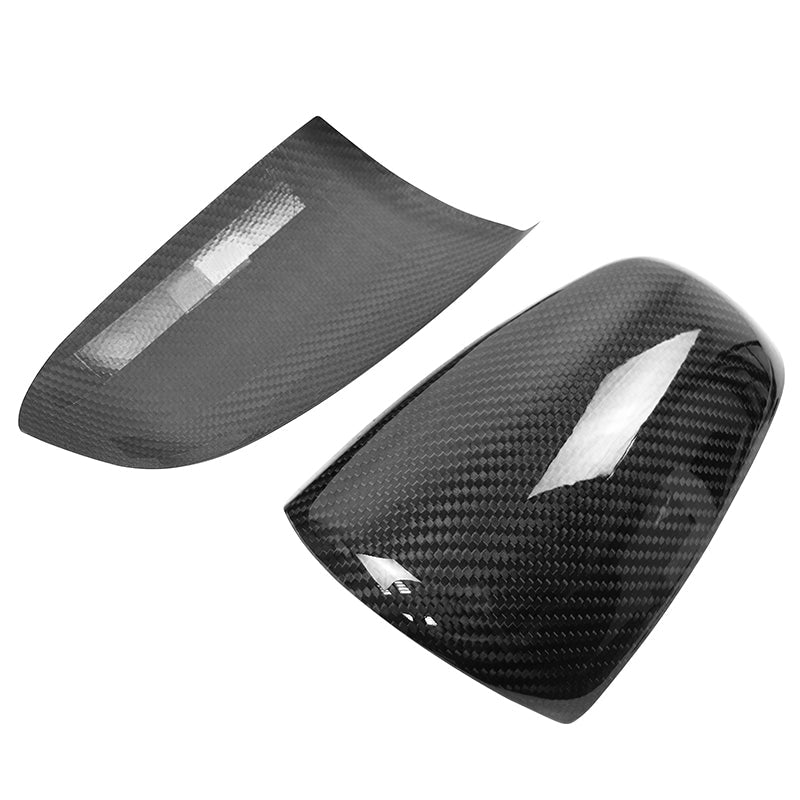2005-2008 Audi A4 A6 Rear View Mirror Cover Carbon Fiber OEM Style 2PC