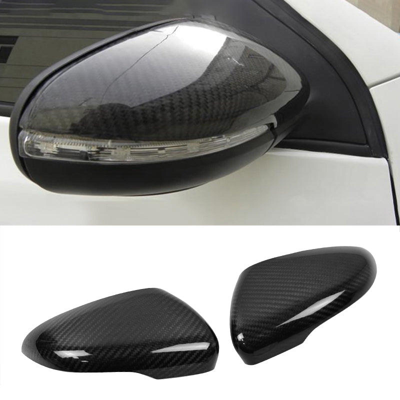 2010-2012 Volkswagen Golf MK6 GTI Rear View Mirror Covers Carbon Fiber