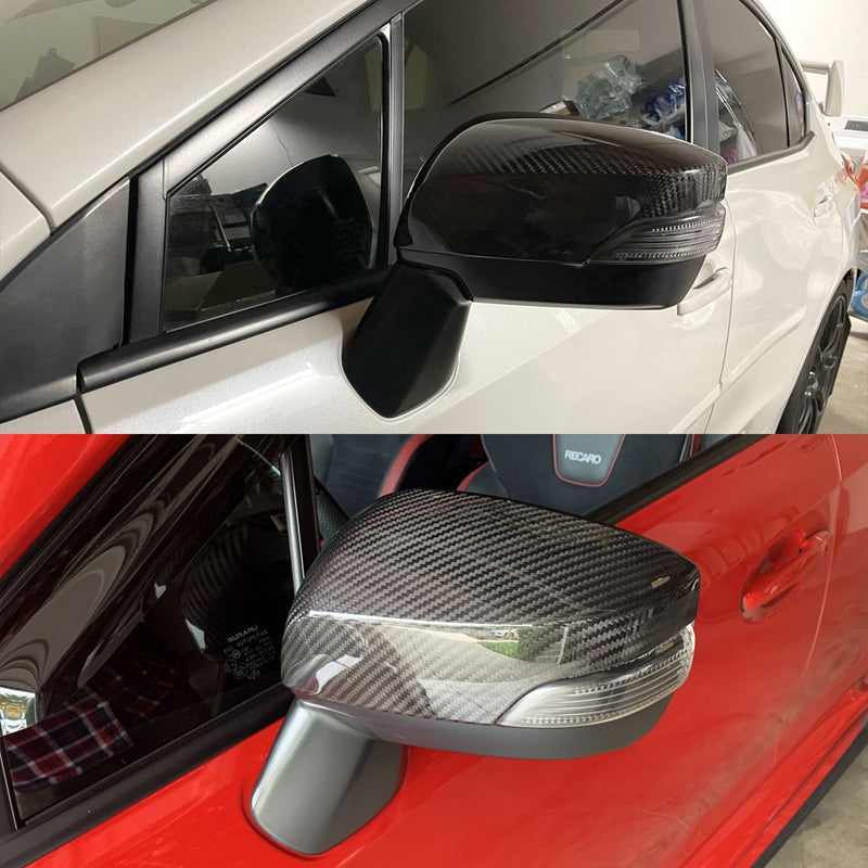 2015-2021 Subaru WRX & WRX STI Sedan 4-Door Mirror Covers Carbon Fiber