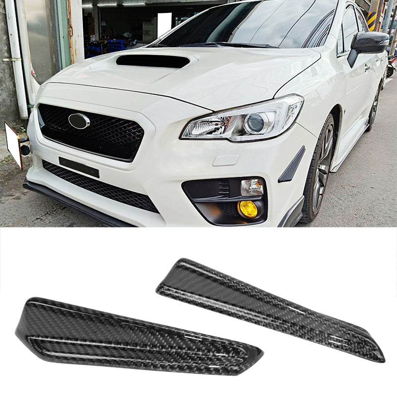 2015-2021 Subaru WRX STI Style Front Bumper Canards Carbon Fiber Vents