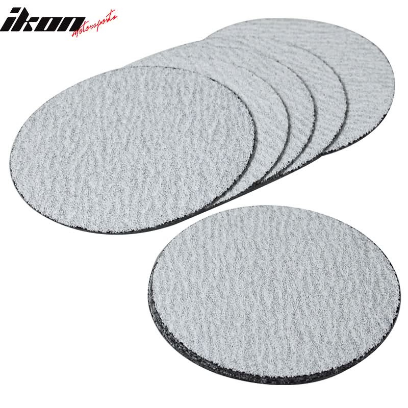 50PC 5in 127mm 60 Grit Auto Sanding Disc Sandpaper Sheets Sand Paper