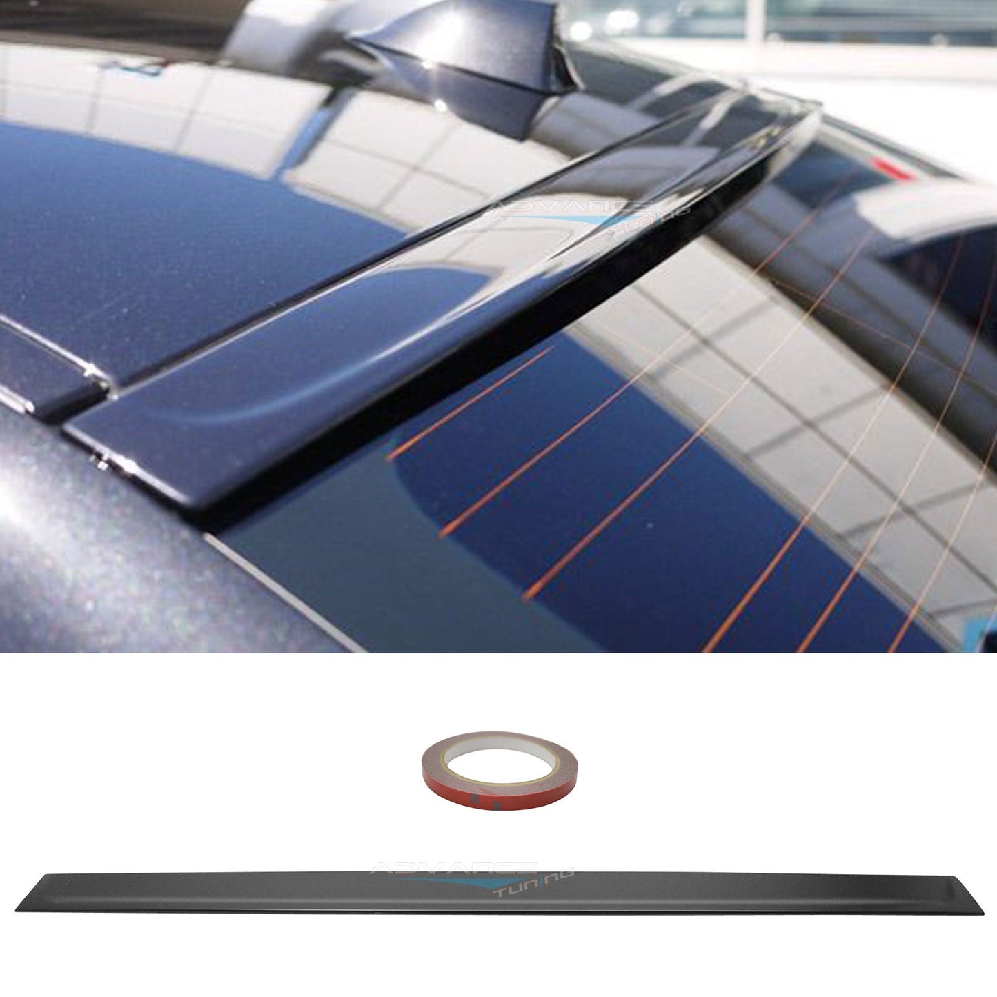 2011-2016 BMW F10 5 Series Sedan 3D Style Roof Spoiler ABS