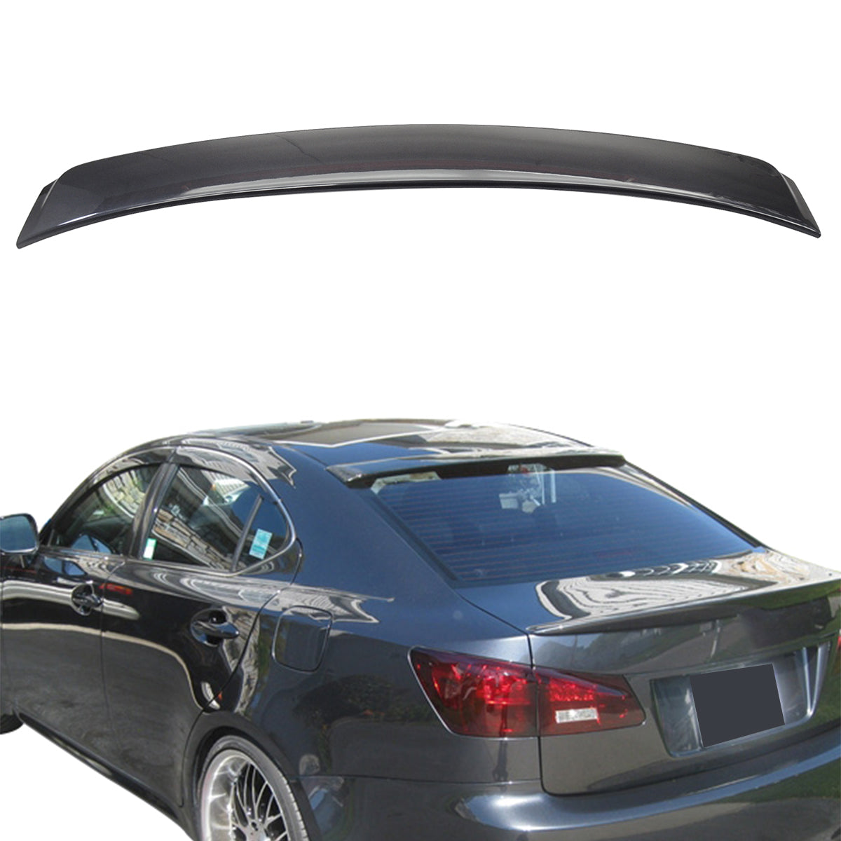 2006-2013 Lexus IS250 IS350 ISF Sedan Saloon Roof Spoiler Wing ABS
