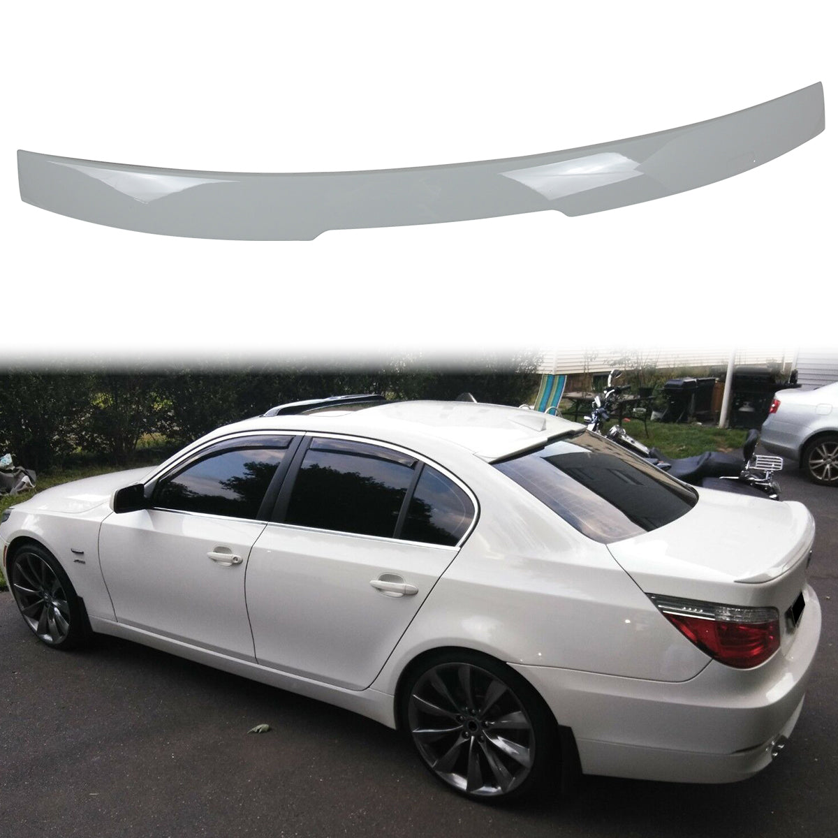 2004-2010 BMW E60 5 Series Sedan AC Style Rear Roof Spoiler ABS
