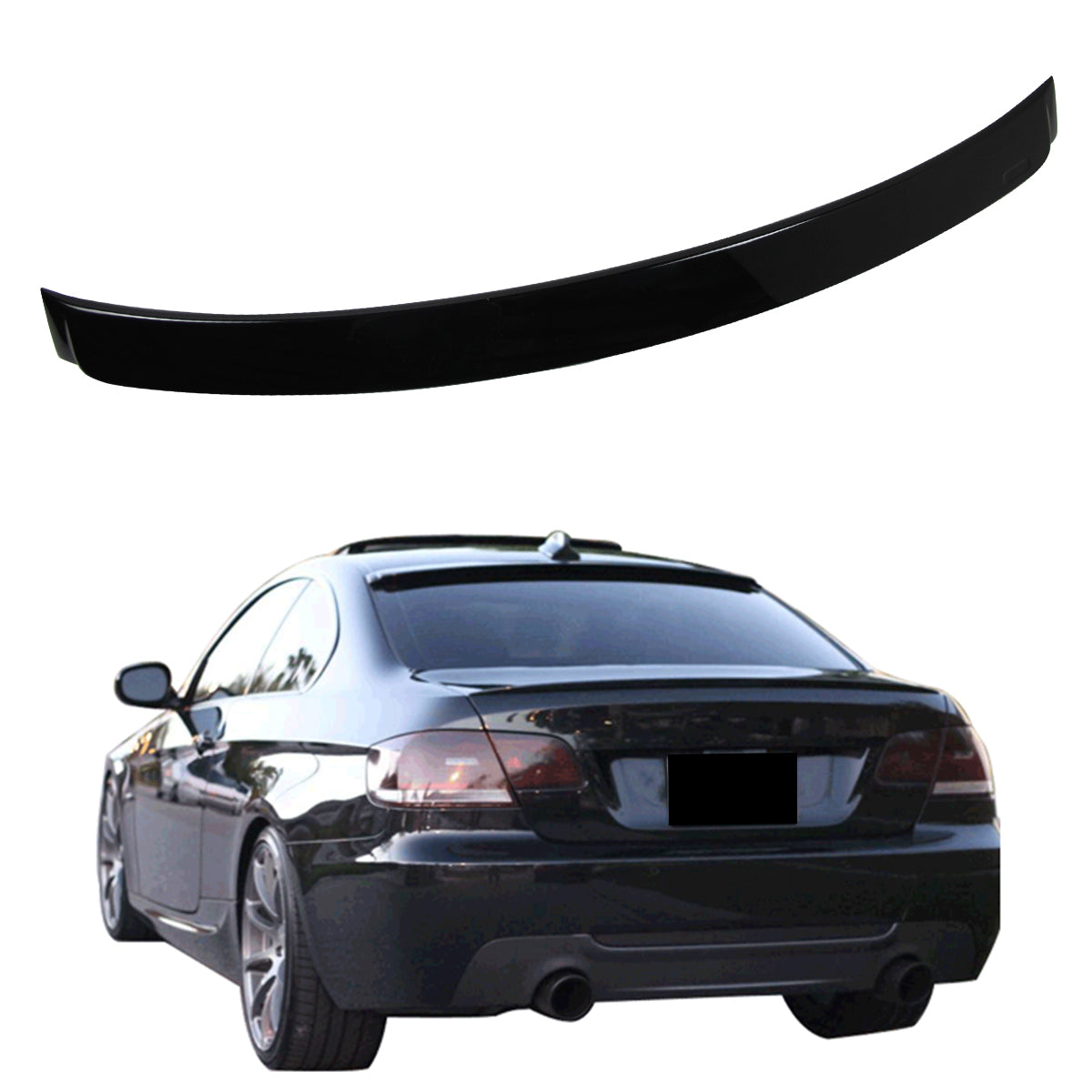 2007-2013 BMW E92 3 Series Coupe AC Style Rear Roof Spoiler ABS