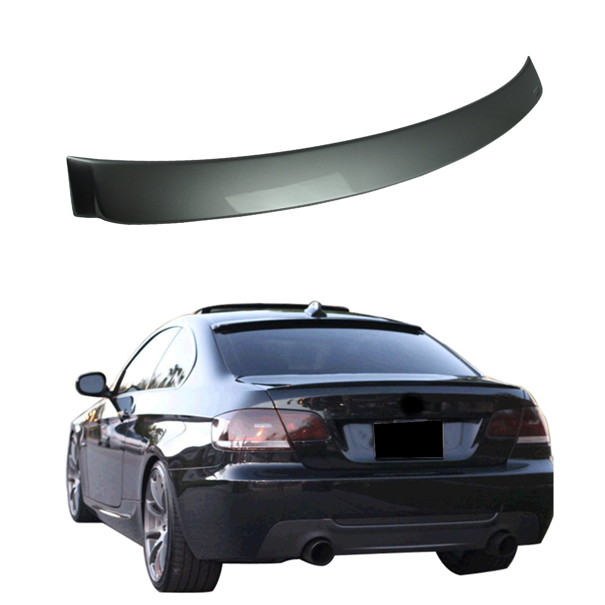 2007-2013 BMW E92 3 Series Coupe AC Style Rear Roof Spoiler ABS