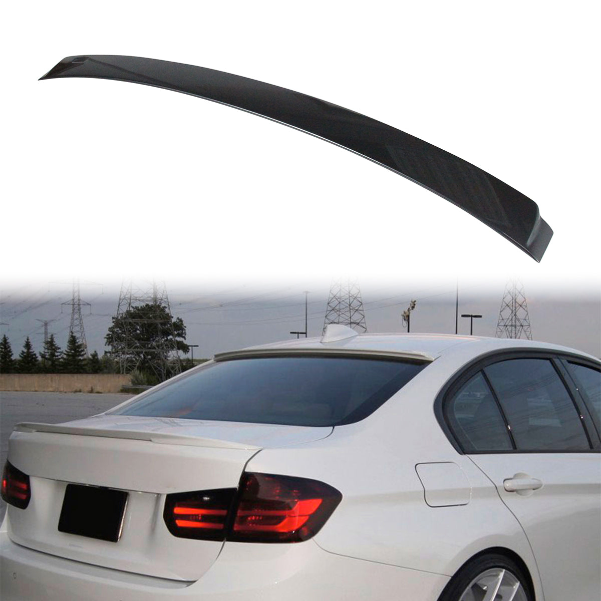 2012-2018 BMW F30 3 Series Sedan AC Style Rear Roof Spoiler Wing ABS