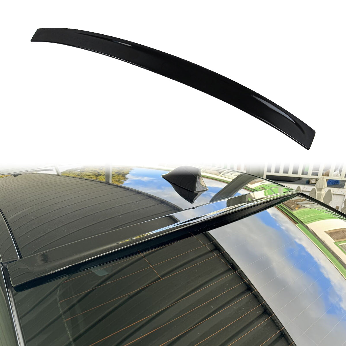 2011-2016 BMW F10 5 Series Sedan 3D Style Roof Spoiler ABS