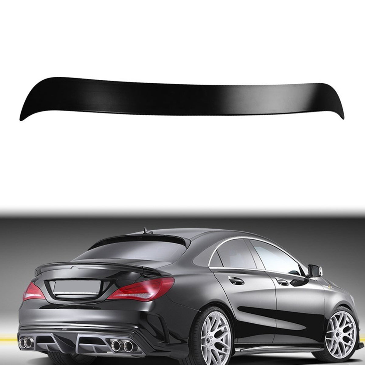 2013-2018 Benz W117 4Door OE Style Rear Roof Spoiler ABS