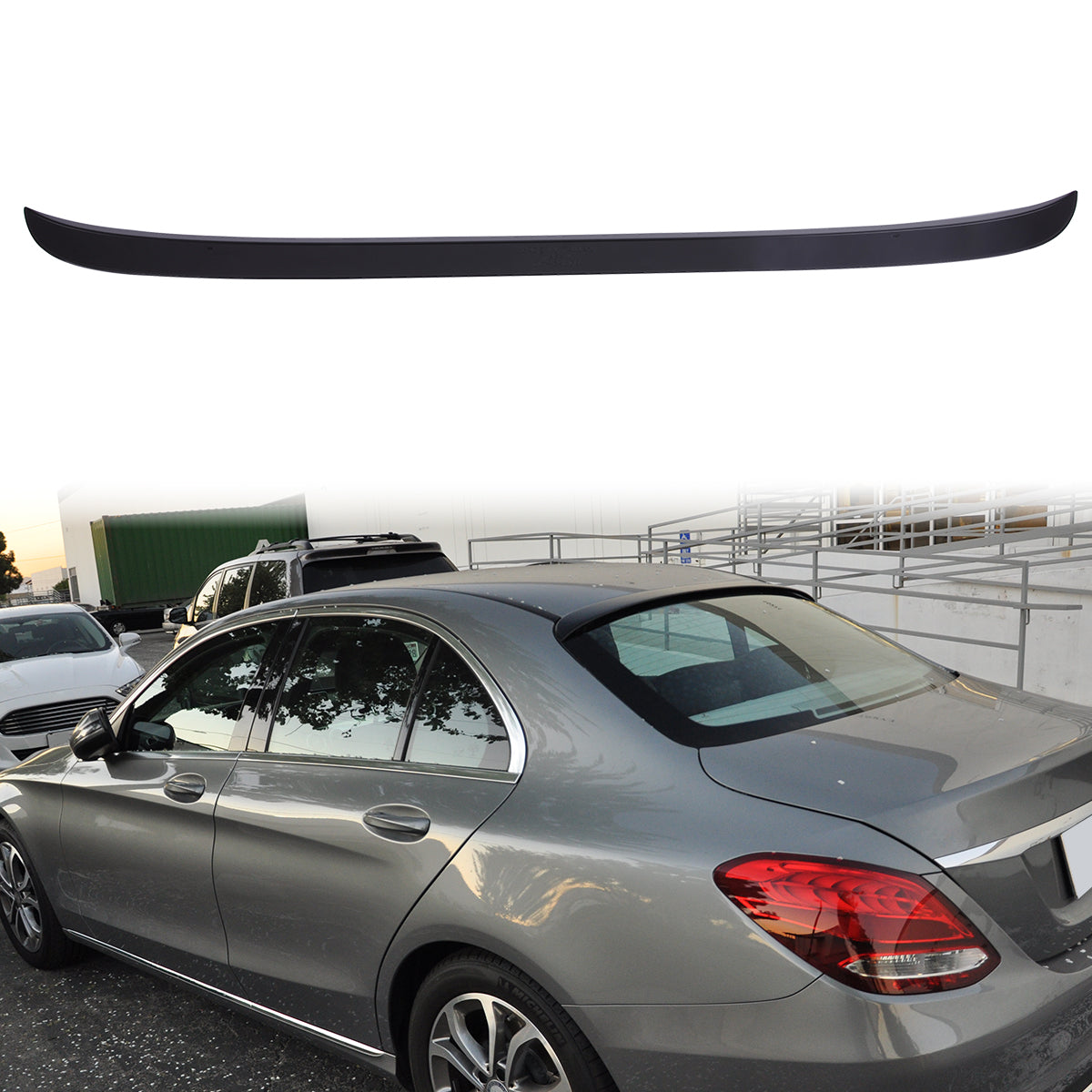 2015-2021 Mercedes Benz W205 OE Style Rear Roof Spoiler Wing ABS