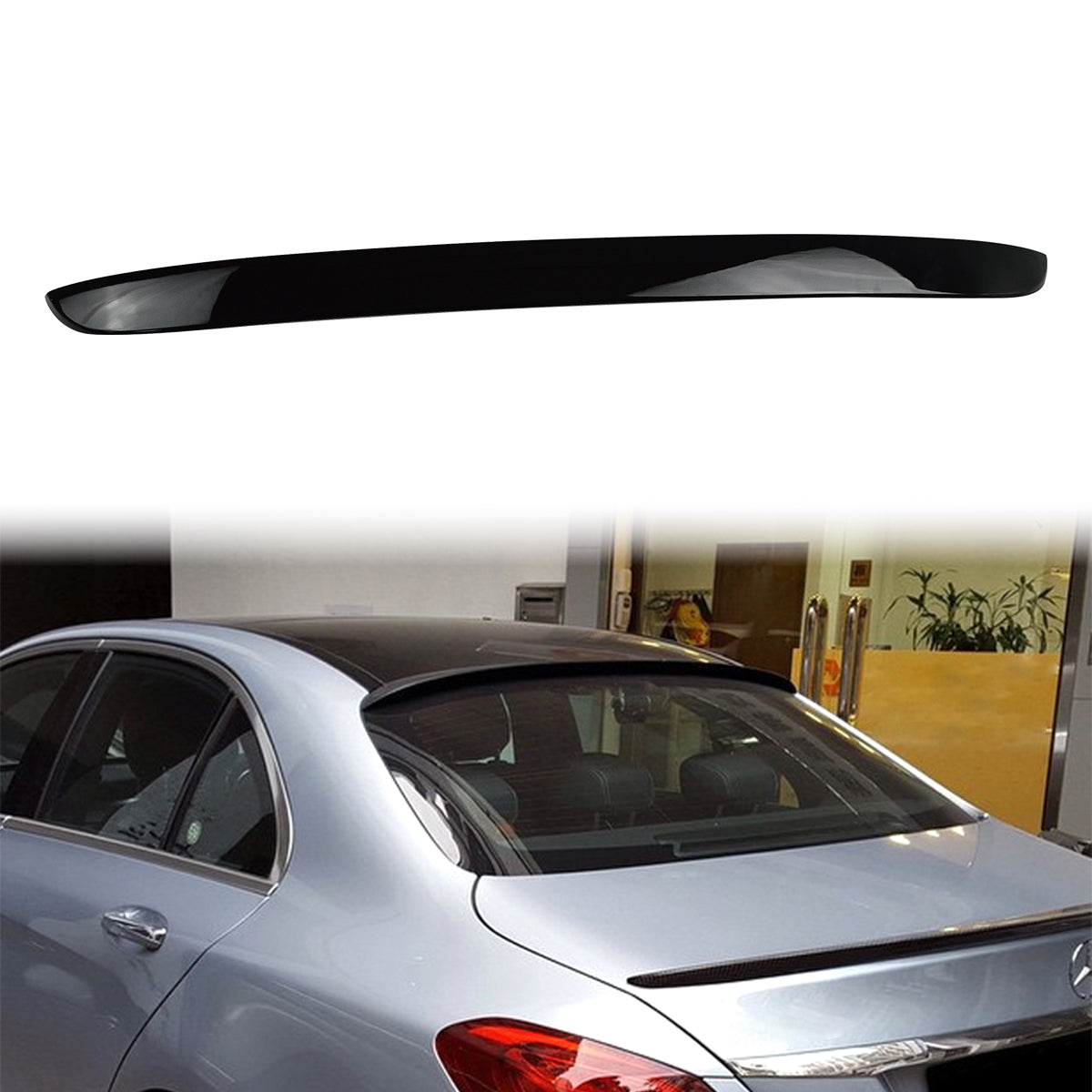 2015-2021 Mercedes Benz W205 OE Style Rear Roof Spoiler Wing ABS