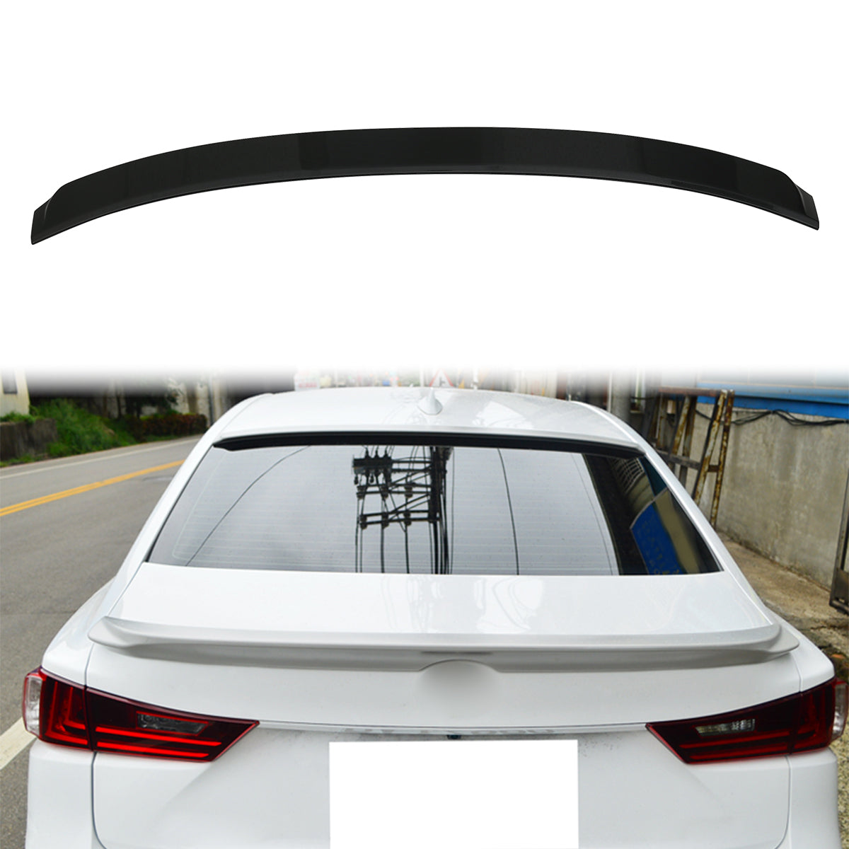 2014-2020 Lexus IS250 IS350 IS300h IS200t XE30 Roof Spoiler Wing ABS