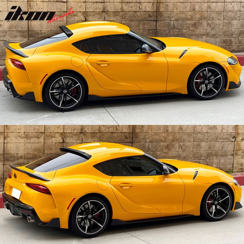 2020-2025 Toyota GR Supra MK5 V2 Painted Black #202 Roof Spoiler ABS