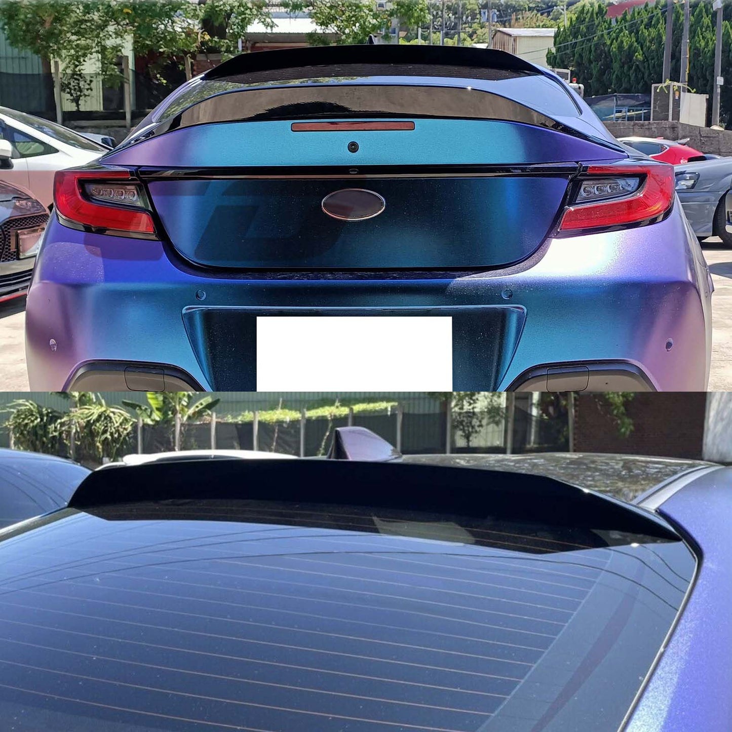 2022-2025 Subaru BRZ Toyota GR86 IKON Style Roof Spoiler Gloss Black