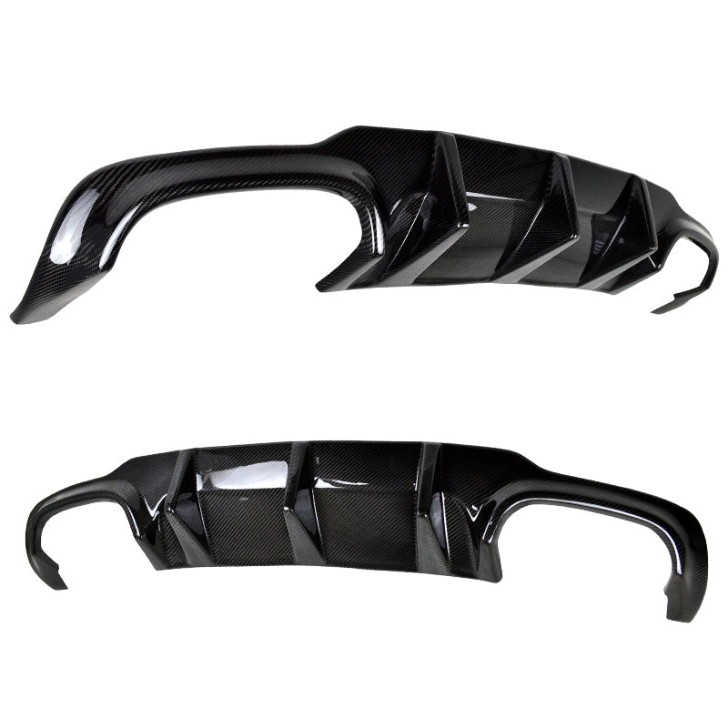 2012-2014 Benz C-Class W204 LCI Rear Lip Diffuser Carbon Fiber