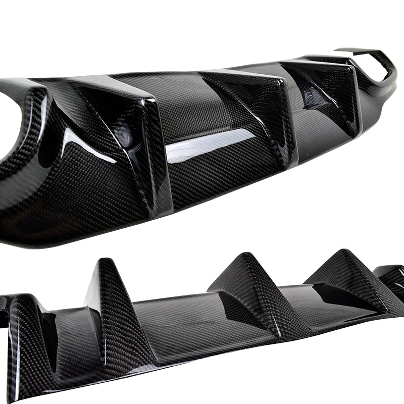 2012-2014 Benz C-Class W204 LCI Rear Lip Diffuser Carbon Fiber