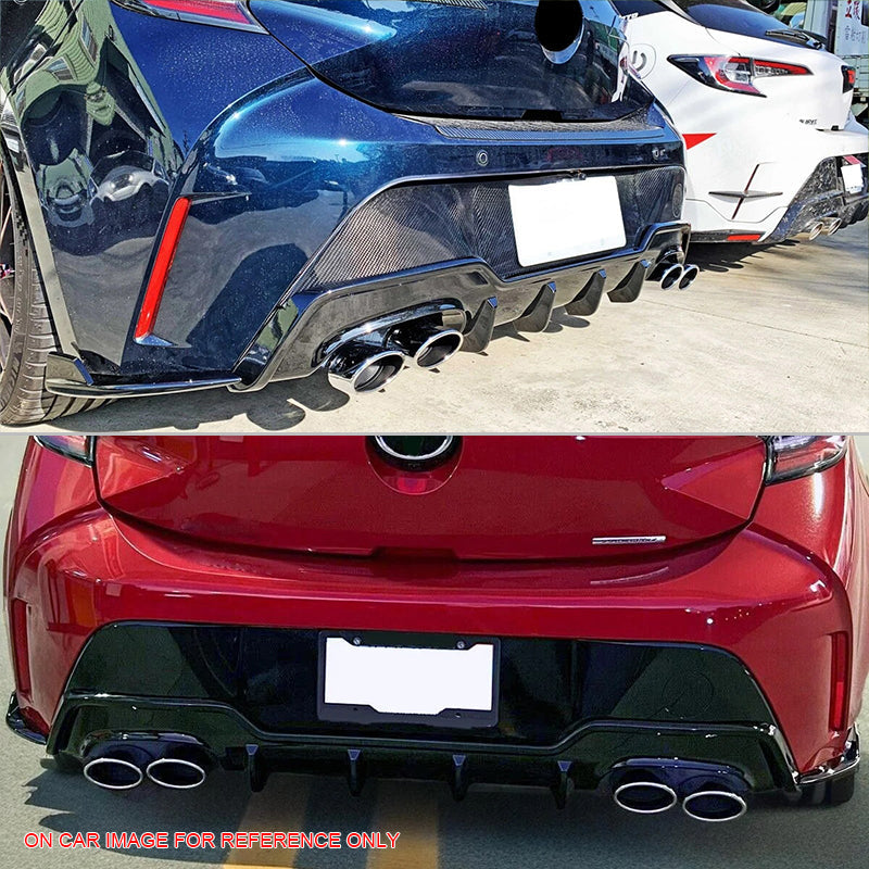 2019-2022 Toyota Corolla T Style Unpainted Rear Bumper Diffuser ABS