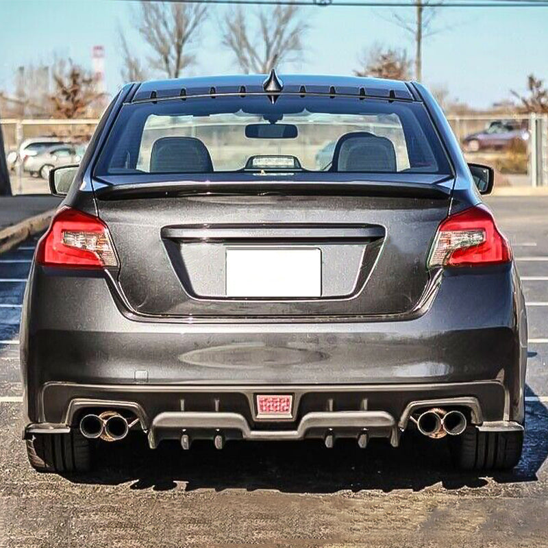 2015-2021 Subaru WRX STI H Style Matte Black Rear Bumper Lip Diffuser
