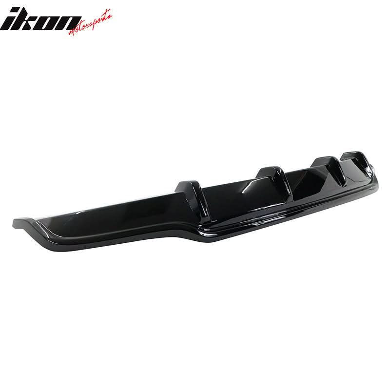 2017-2023 Tesla Model 3 Rear Bumper Diffuser V Style #PBSB Black