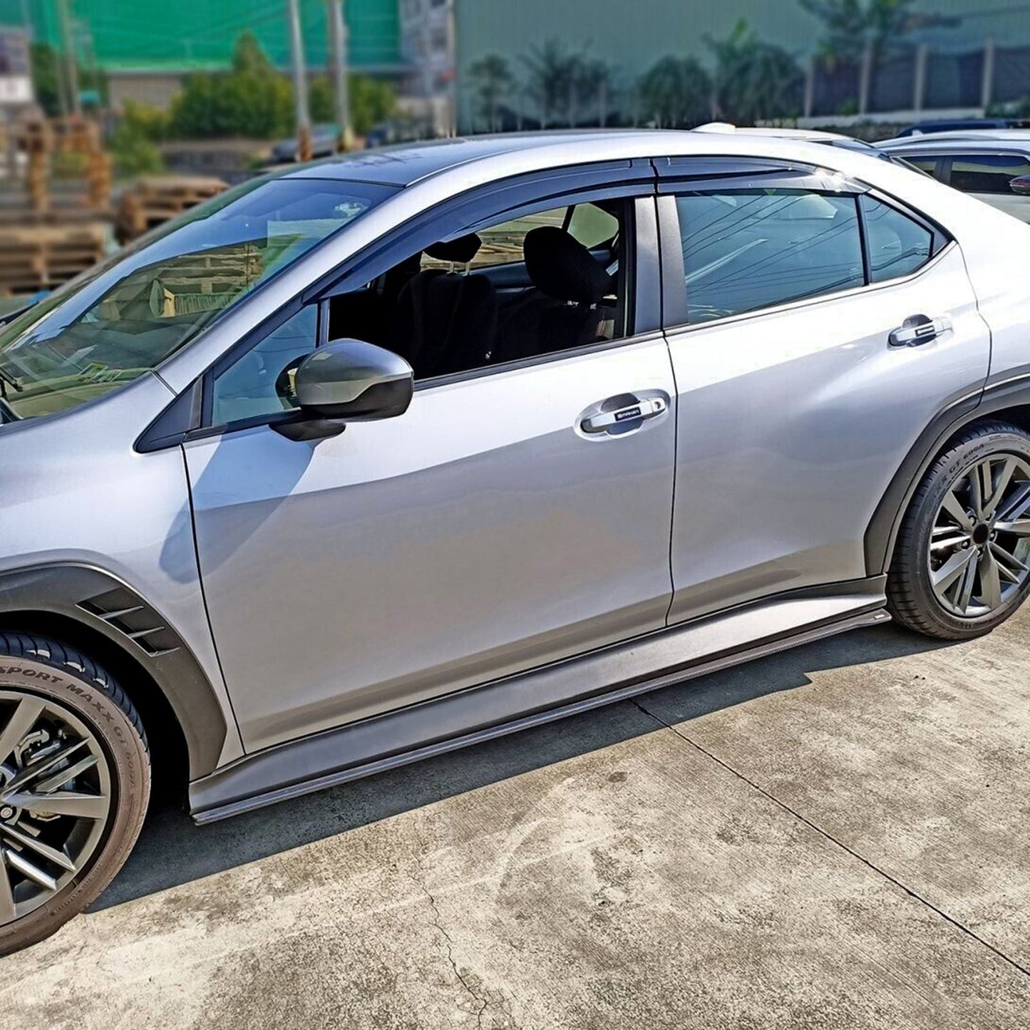 2022-2025 Subaru WRX Unpainted Side Skirts Extension Rocker Panel Pair