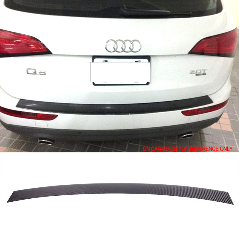 2010-2015 Audi Q5 S Line Carbon  CF Rear Bumper Sill Plate Trim Cover