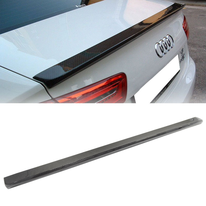 2012-2014 Audi A6 C7 D Style Carbon Fiber CF Rear Trunk Spoiler Wing