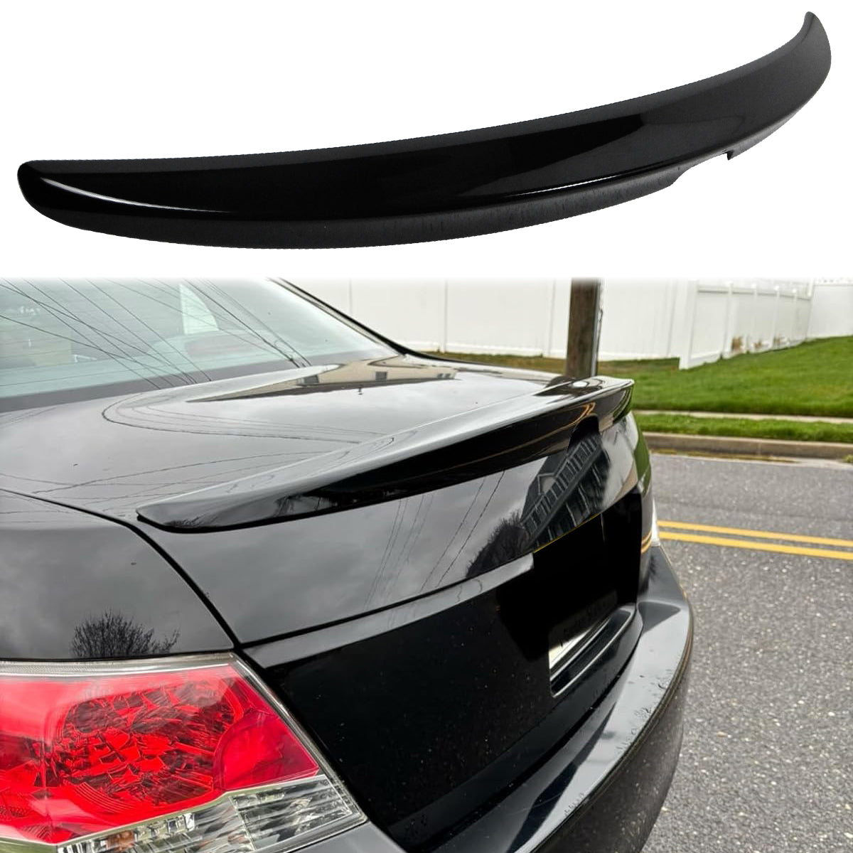 2008-2012 Honda Accord Sedan Painted ABS Rear Trunk Spoiler Wing