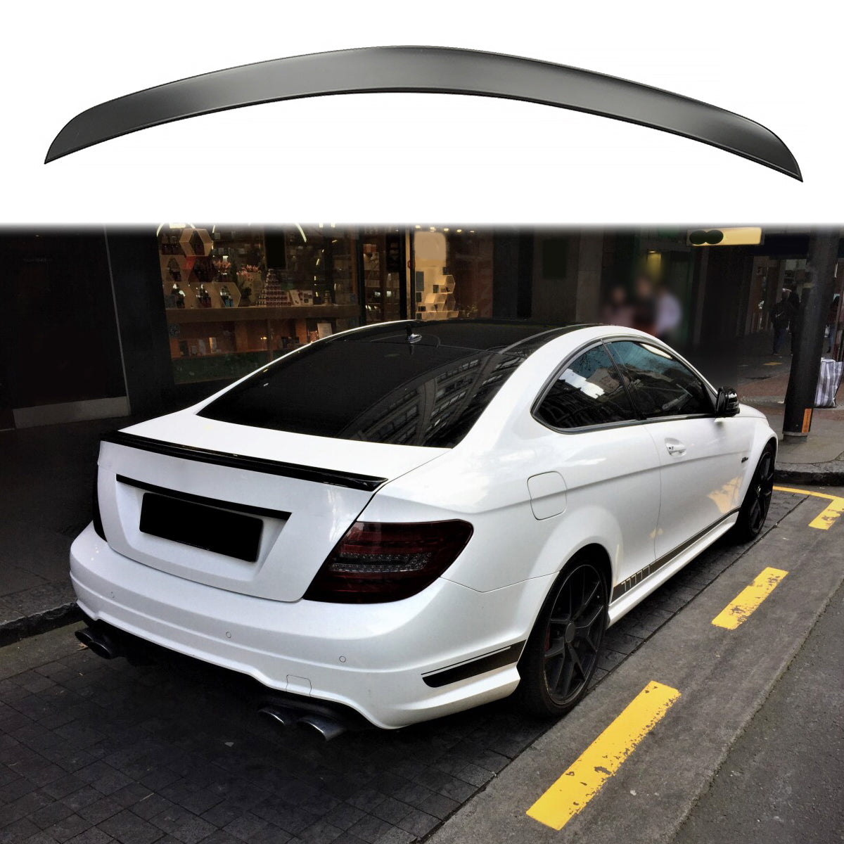 2012-2015 Benz C Class W204 C204 2Dr AMG Style Trunk Spoiler ABS