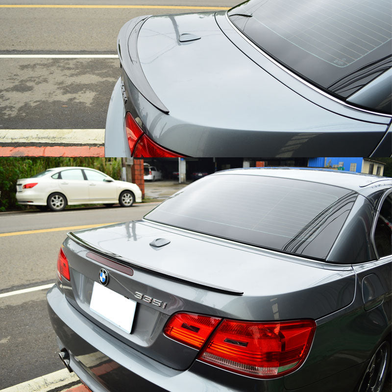 2007-2013 BMW E93 3 Series Convertible P Style Carbon CF Trunk Spoiler