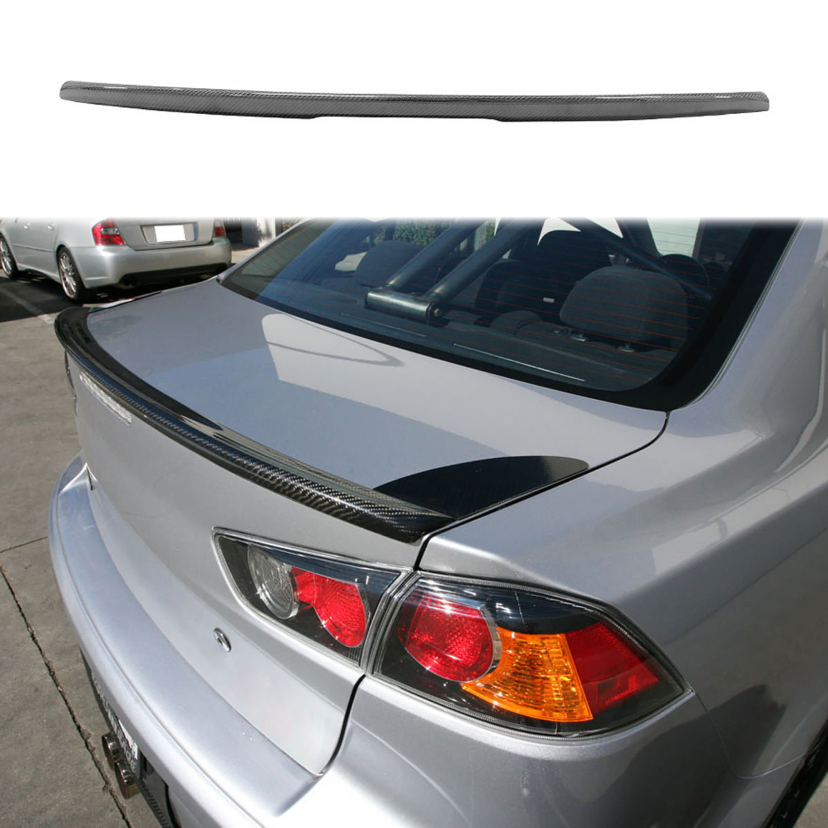 2008-2015 Mitsubishi Lancer EVO-X MR Style Carbon Fiber Trunk Spoiler