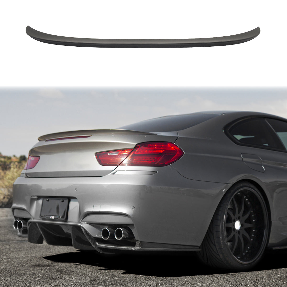 2012-2019 BMW F13 6 Series F06 Gran Coupe M6 Trunk Spoiler Wing ABS