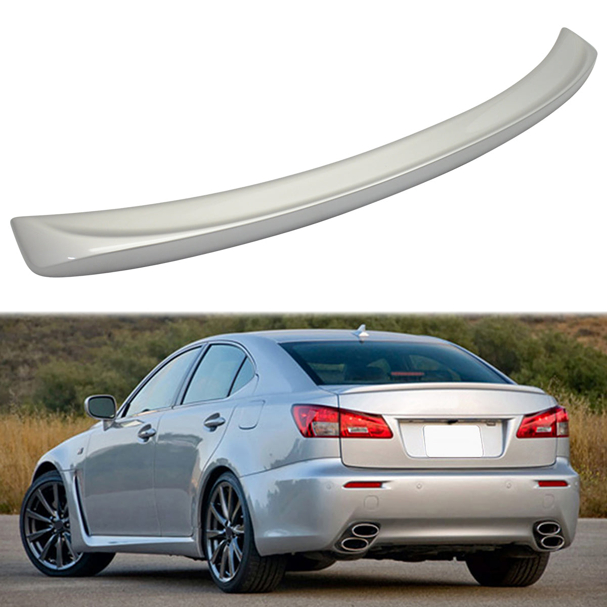 2006-2013 Lexus IS250 IS350 ISF Sedan Saloon Rear Trunk Spoiler ABS