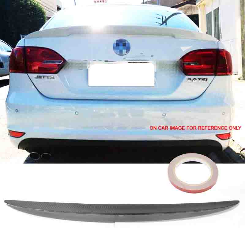 2011-2018 Volkswagen Jetta Mk6 4Dr P Style Carbon Fiber Trunk Spoiler