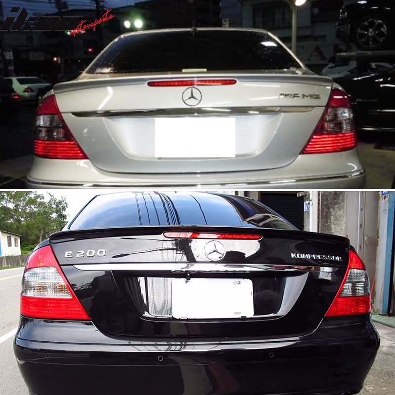 2003-2009 Benz E-Class W211 Sedan AMG Style Carbon Fiber Trunk Spoiler