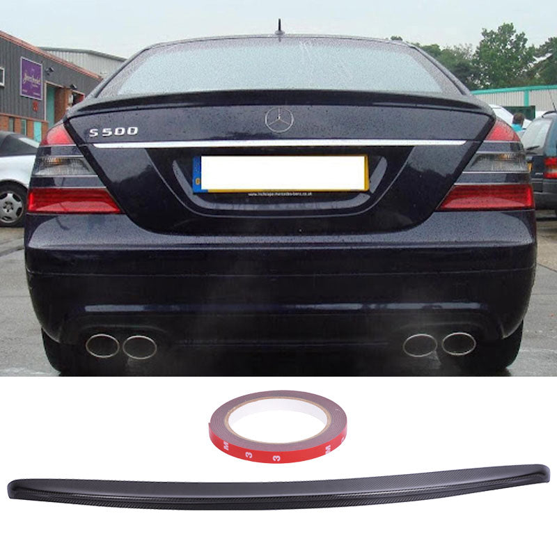 2007-2013 Benz W221 S-Class Sedan AMG Style Carbon Fiber Trunk Spoiler