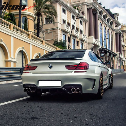 2012-2018 BMW 6 Series F12 Convertible V Style Trunk Spoiler Wing ABS