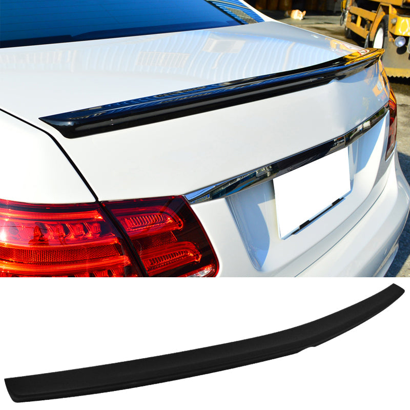 2010-2016 Benz E-Class W212 AMG Style Matte Black Trunk Spoiler ABS