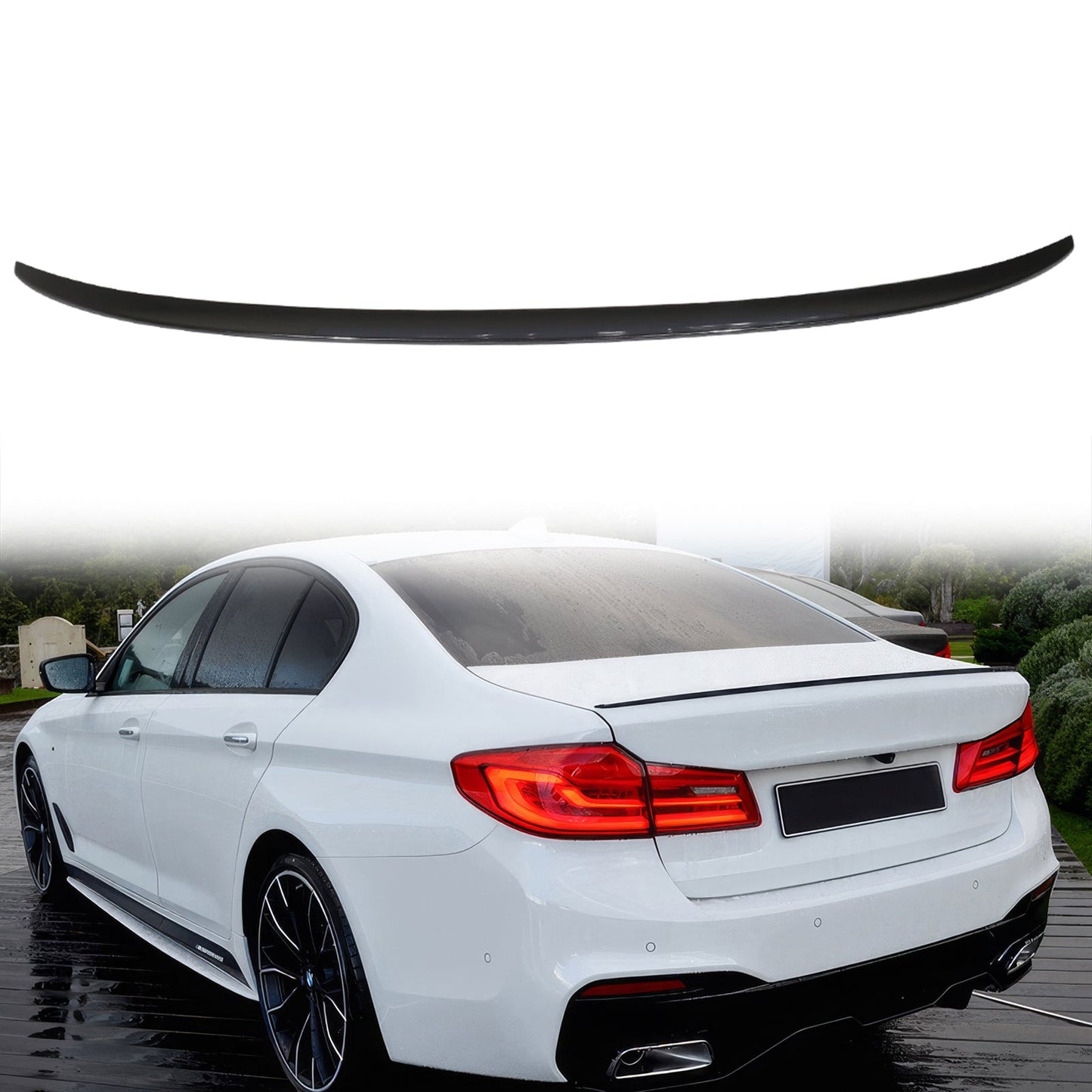 2017-2023 BMW 5 Series G30 Sedan M5 P Style Trunk Spoiler Wing ABS