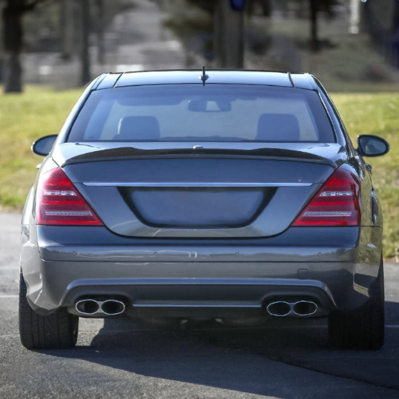 2007-2013 Benz W221 S-Class Trunk Spoiler V Style Carbon Fiber Wing