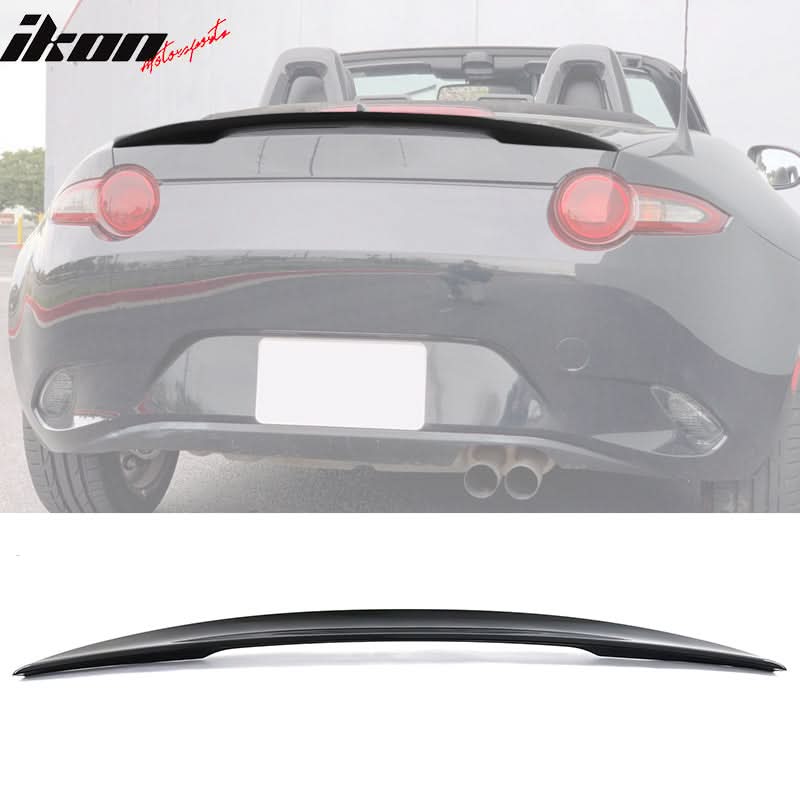 2016-2025 Mazda MX-5 Miata Performance Style Trunk Spoiler #A3F Black