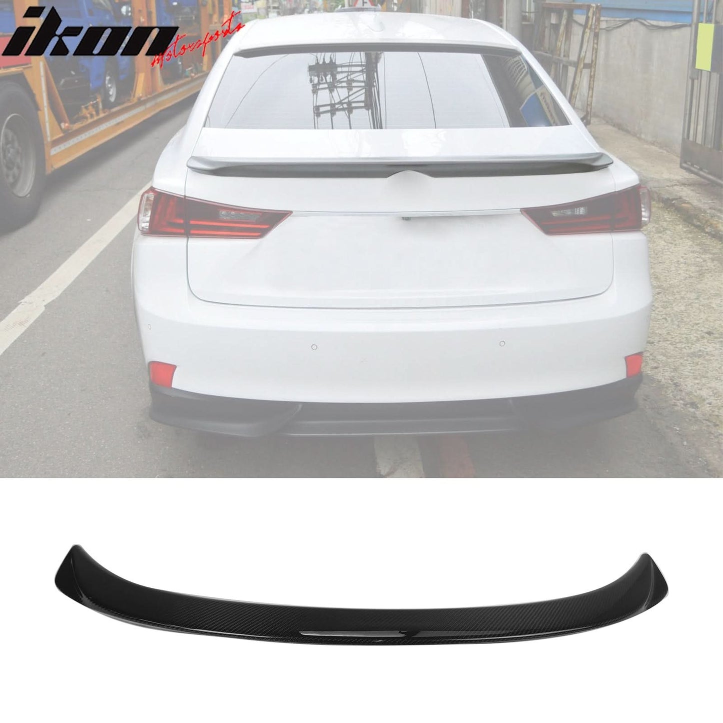 2014-2020 Lexus IS250 IS300 F Style Rear Trunk Spoiler Carbon Fiber CF