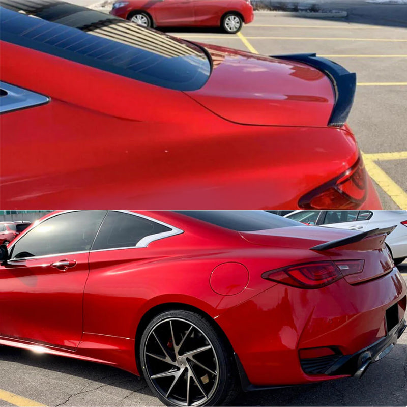 2017-2022 Infiniti Q60 CV37 Trunk Spoiler M4 Style Carbon Fiber Wing