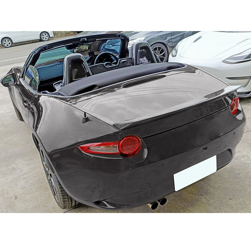 2016-2025 Mazda MX-5 Miata ND 4th Trunk Spoiler V Style Carbon Fiber