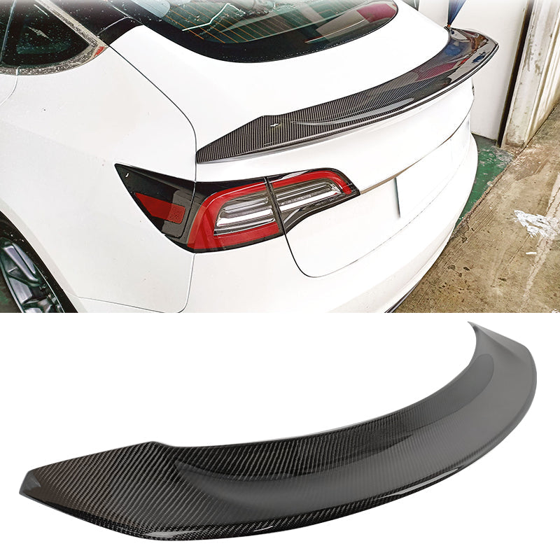 2017-2023 Tesla Model 3 Trunk Spoiler S Style Carbon Fiber Rear Wing