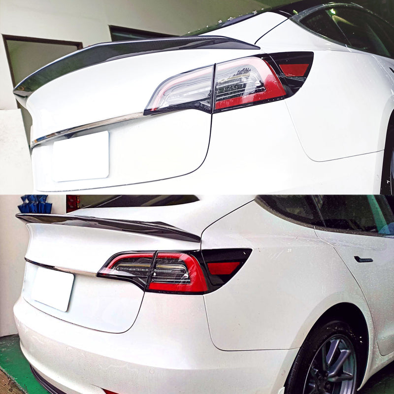 2017-2023 Tesla Model 3 Trunk Spoiler S Style Carbon Fiber Rear Wing