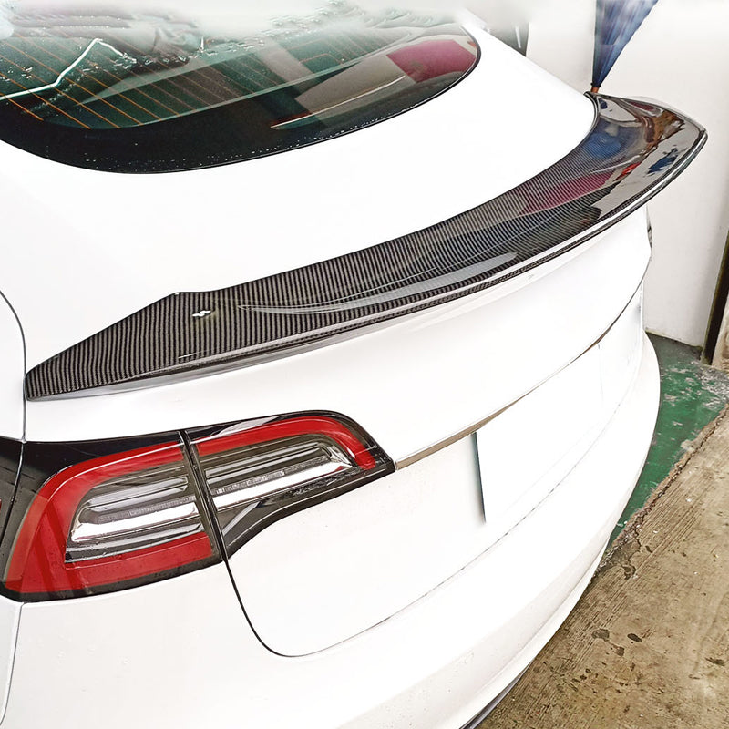 2017-2023 Tesla Model 3 Trunk Spoiler S Style Carbon Fiber Rear Wing