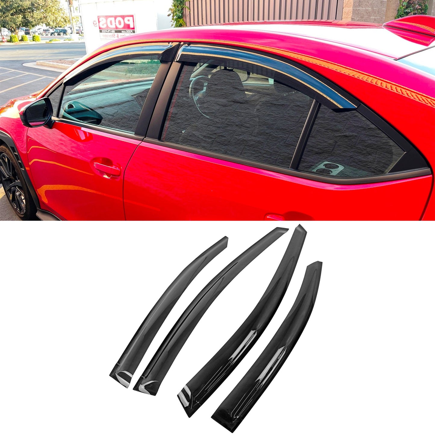 2022-2025 Subaru WRX 5th Window Visors Rain Wind Guard Vent Deflector