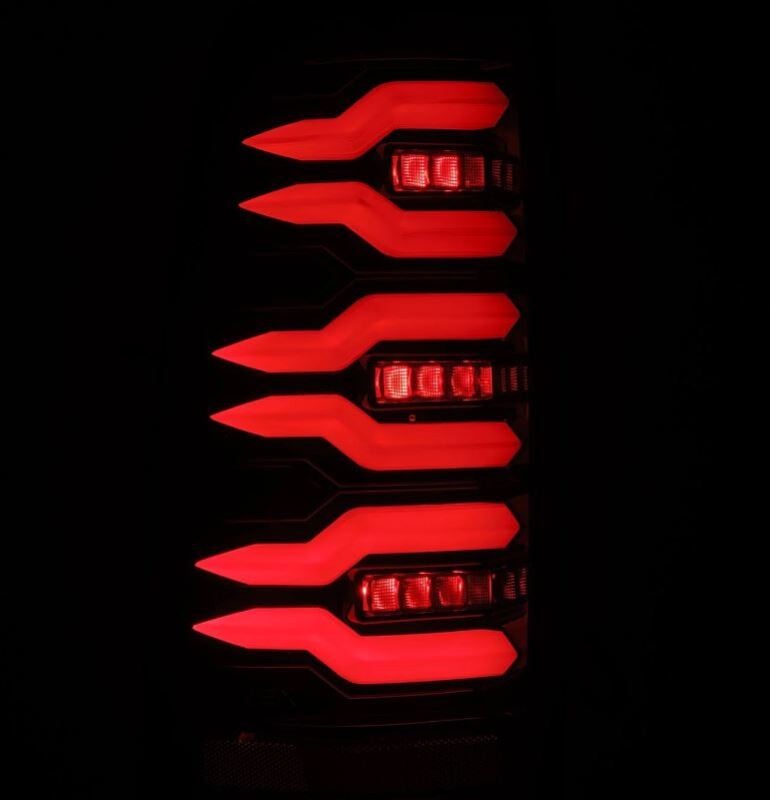 AlphaRex 99-06 Chevrolet Silverado/99-06 GMC Sierra LUXX-Series LED Tail Lights - Black 620006 *Discontinued