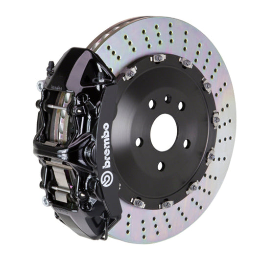 Brembo 24+ BMW M30i/530i xDrive/24+ 540i xDrive Fr GT BBK 6 Pist Cast 405x34 2pc Rotor Drilled- Blk 1N1.9551A1